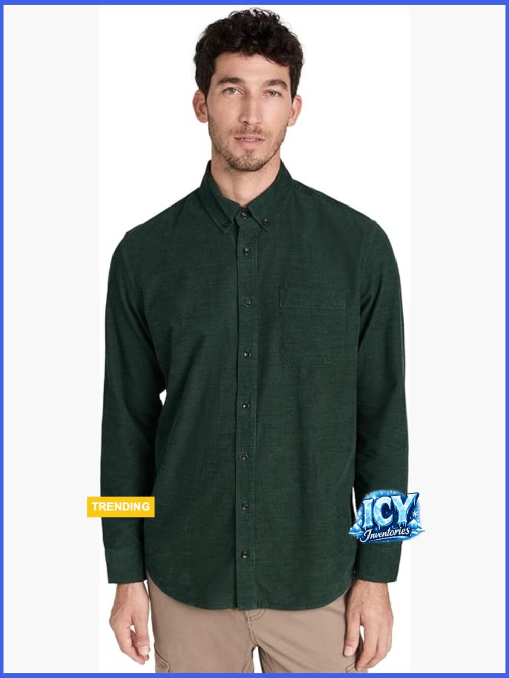 Men's Corduroy Jack Shirt Button Down Long Sleeve Organic Cotton